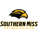 A logo of the southern miss golden eagles.